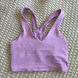 Alo Airbrush Pink Sports Bra